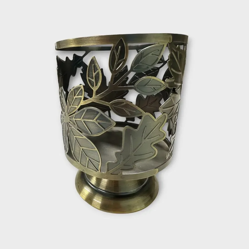 Sonoma Candle Holder Oak Leaf Bronze
